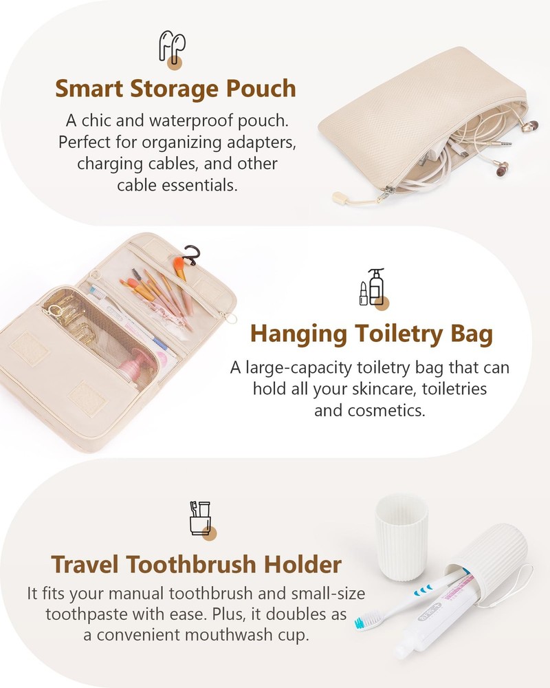 Compression Packing Cubes 12 Set, Suitcase Organizers, Extendable Packing Cub...