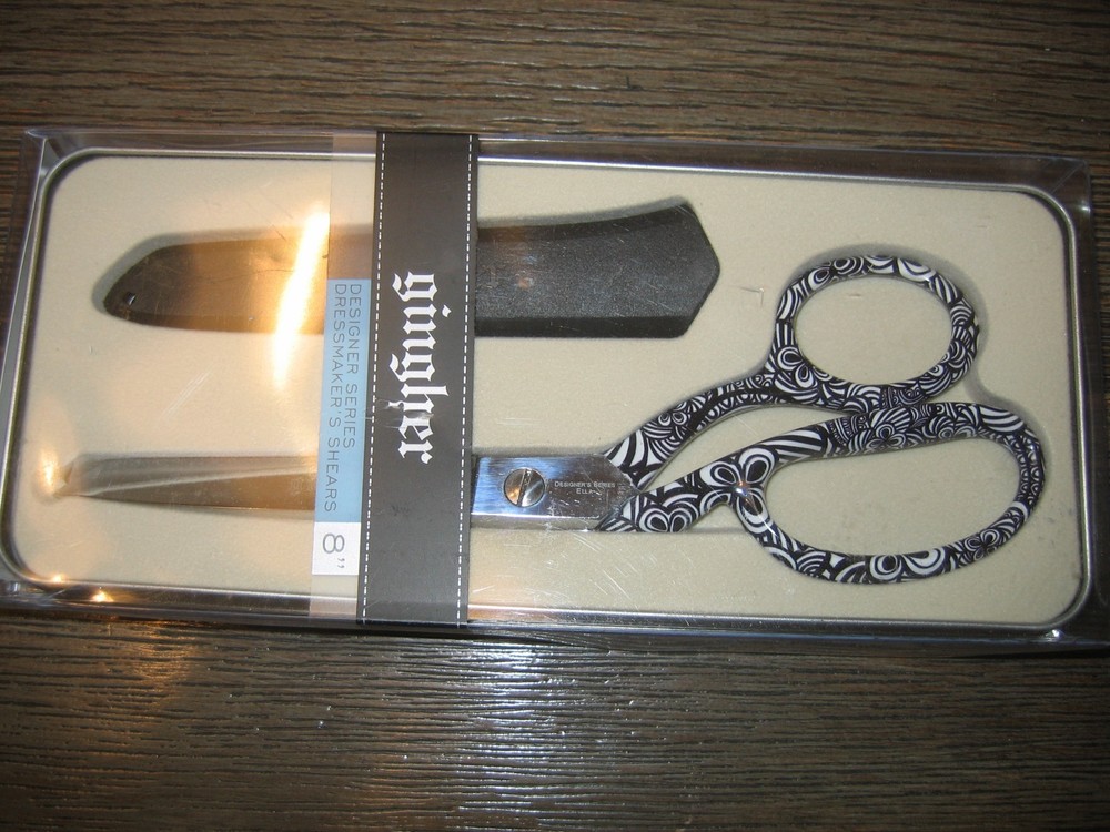 Gingher Collectable Designer Dressmaker Shears ~ Ella ~  8"  01-005429 NIB