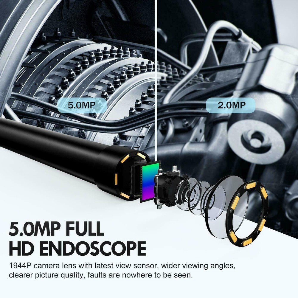 10M 6LED Wireless Endoscope Borescope WiFi Inspection Camera for iPhone Android