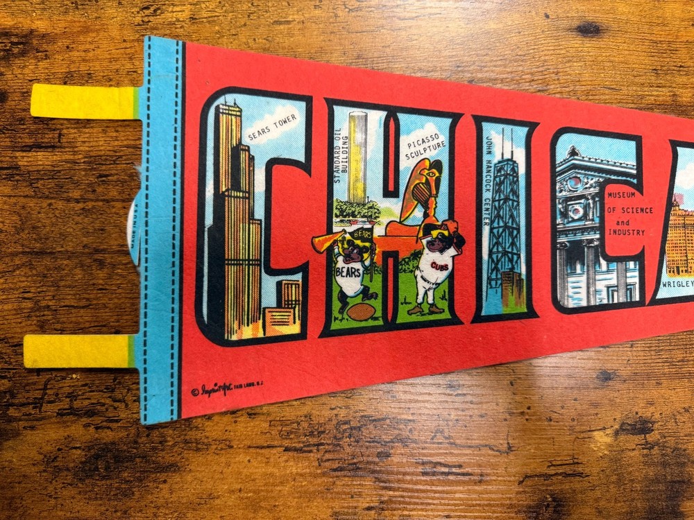 Vintage Chicago pennant