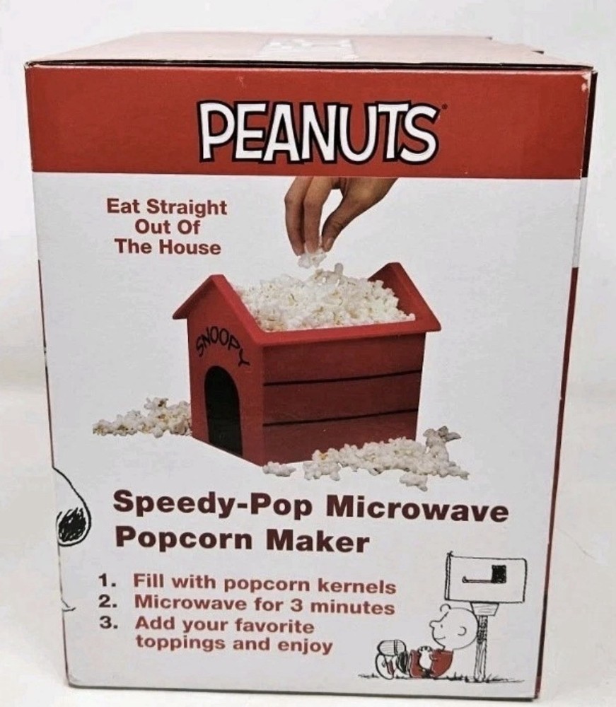 🍿 Peanuts Snoopy Popcorn Maker – Fun Microwave Popper 🐶🔥
