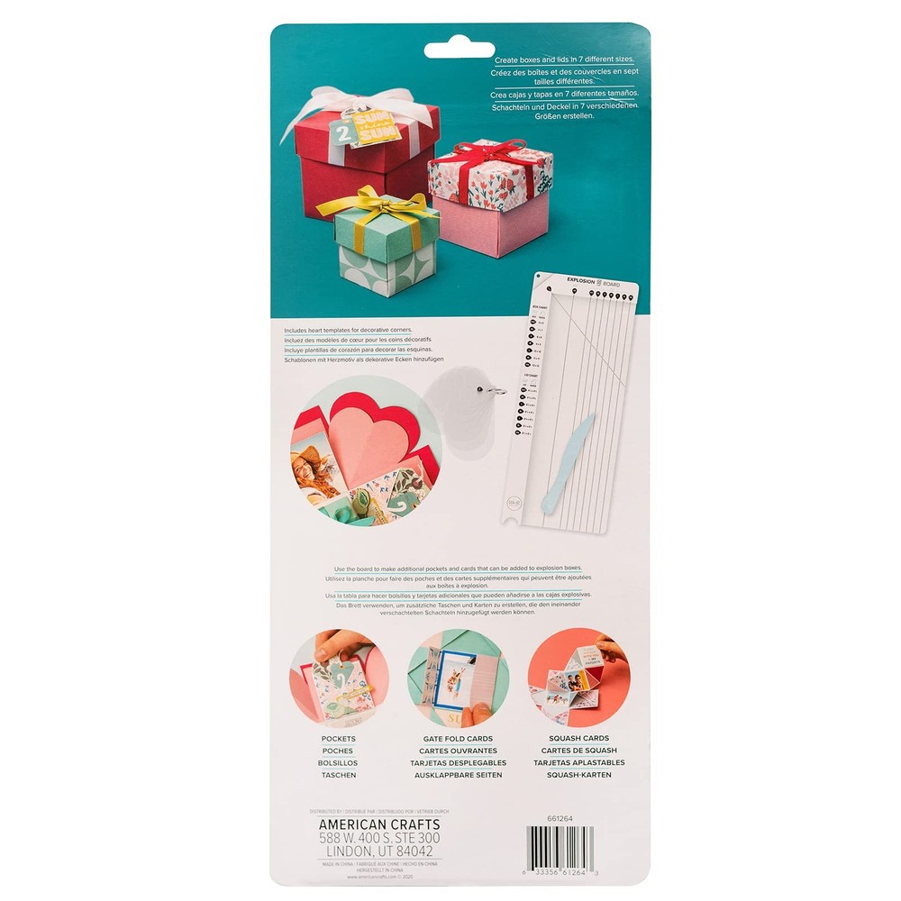 We R Memory Keepers Explosion Board, Make DIY Custom Explosion Boxes, for Mem...