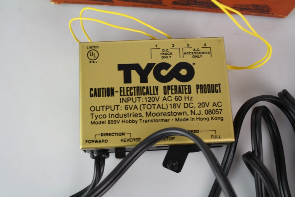 TYCO 899V HOBBY TRANSFORMER With Box