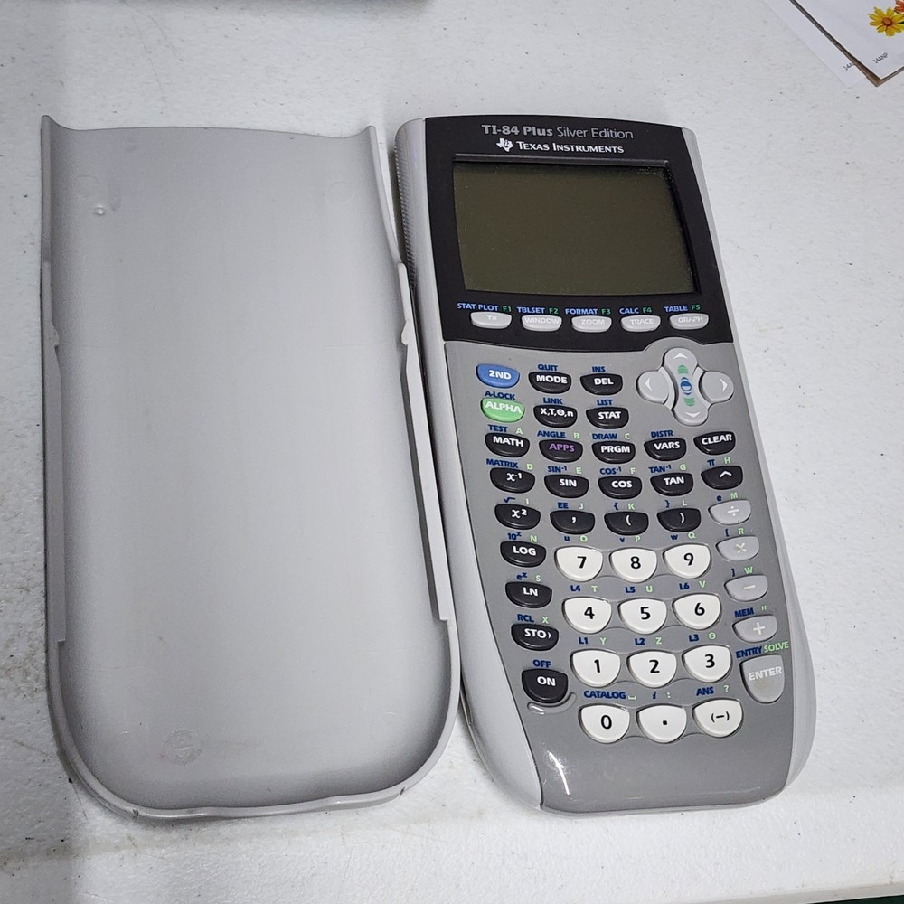 TI-84 Plus Silver Edition Texas Instruments Graphing Calculator Gray/Black