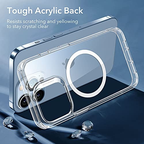 for Case, Compatible with MagSafe, Shockproof iPhone 13 Pro Max A-Clear