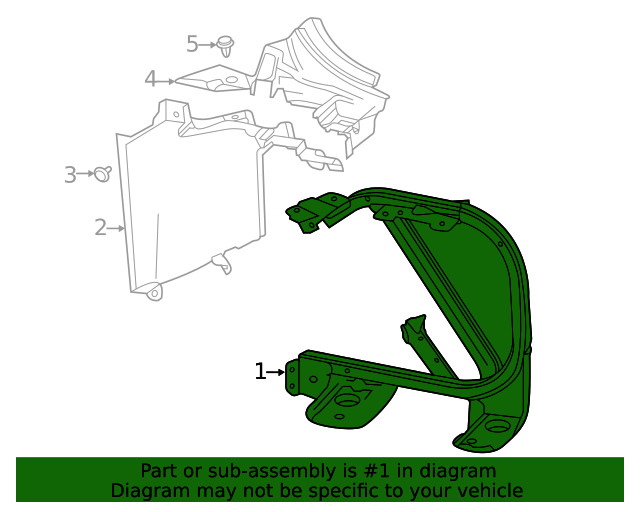 Genuine GM Radiator Support 85544901