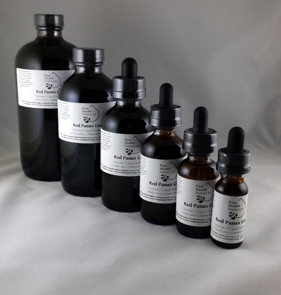 Red Panax Ginseng Tincture, Extract, Energy, Longevity, Memory, Focus, Cognition