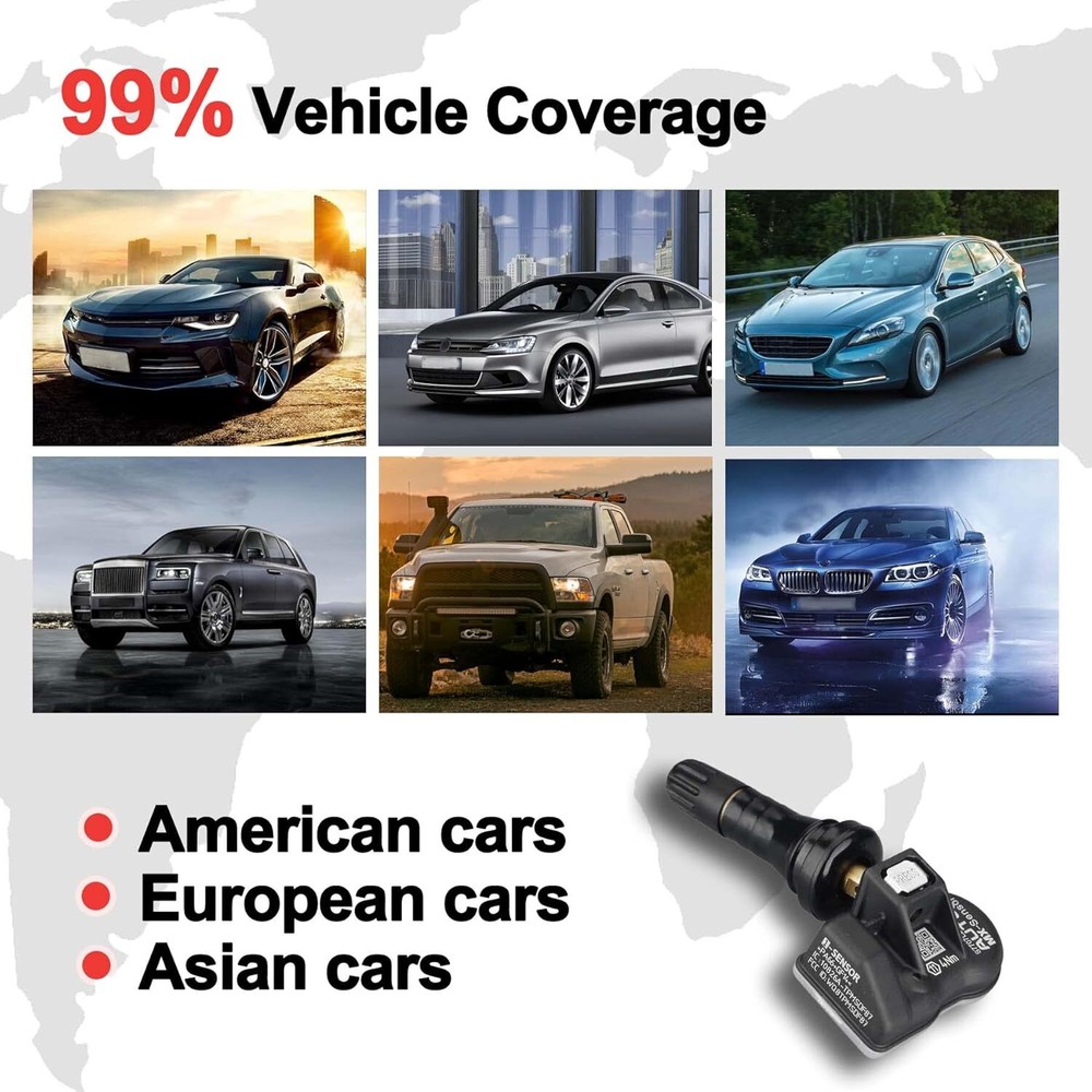 1-20PC Autel TPMS MX-Sensor Programmable Pressure 315MHz 433MHz Universal Sensor