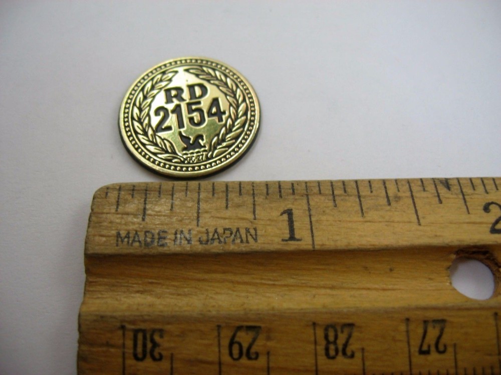 RD 2154 Coin Token Vintage