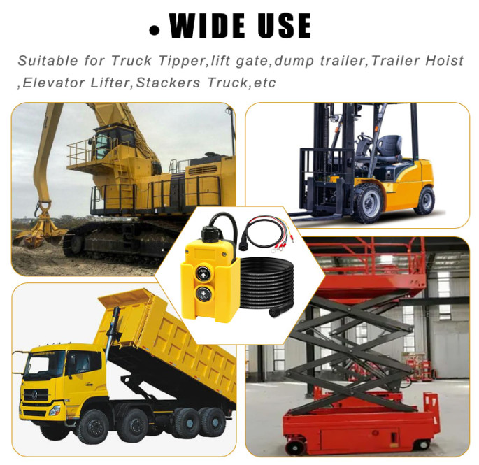 4 Wires Dump Trailer Remote Control Switch 12V DC Dump Trailer Controller,Indust