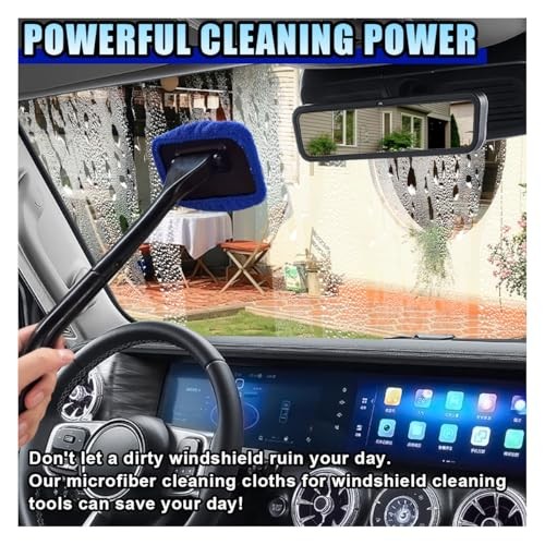 7 Pack Microfiber Cloths, Replaceable Car Inside Windshield Cleaning Tool