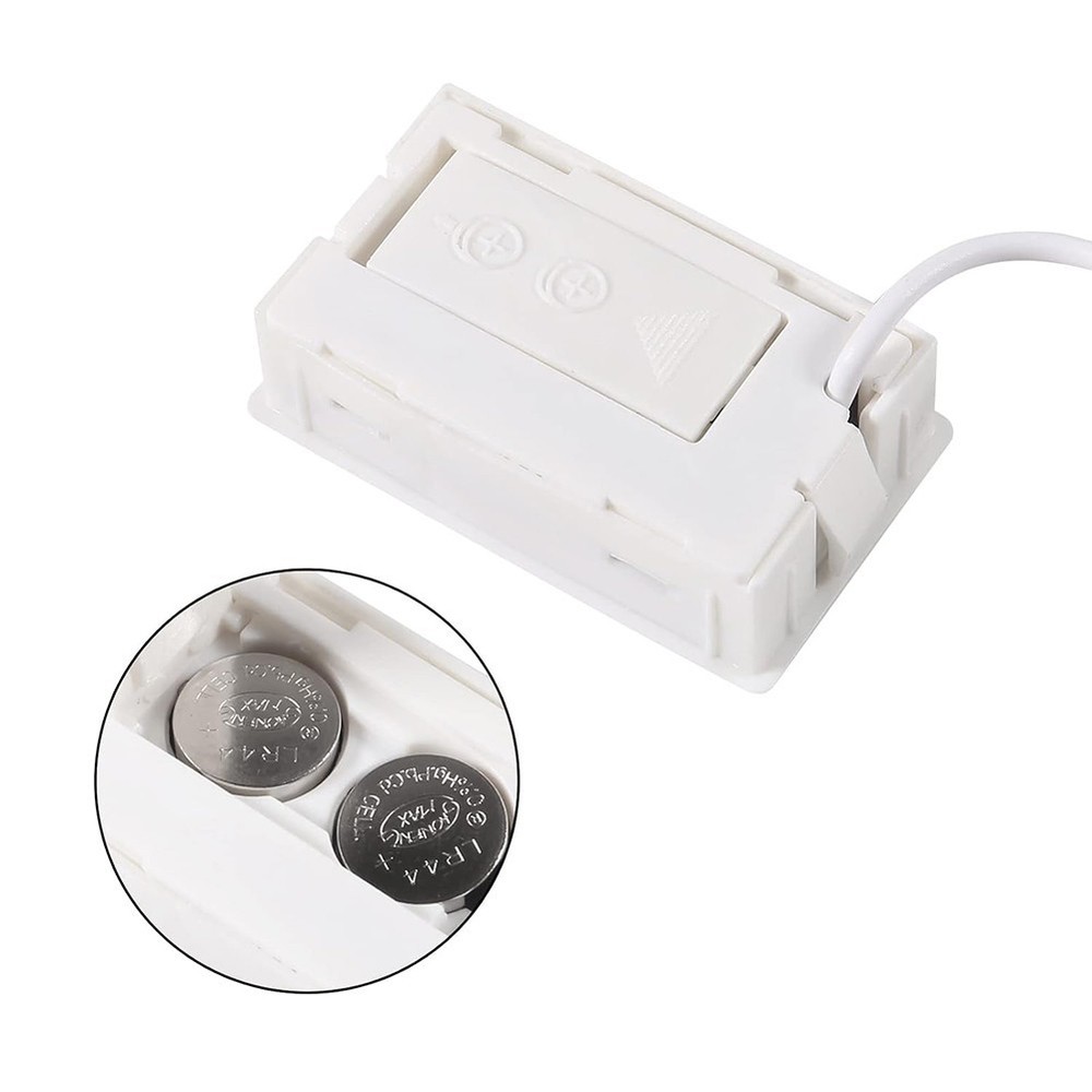 White Digital LCD Thermometer Set with Long Probe for Accurate Readings