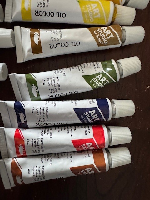 Oil Color Paint Set of 22 Tubes x 12 m Art Studio