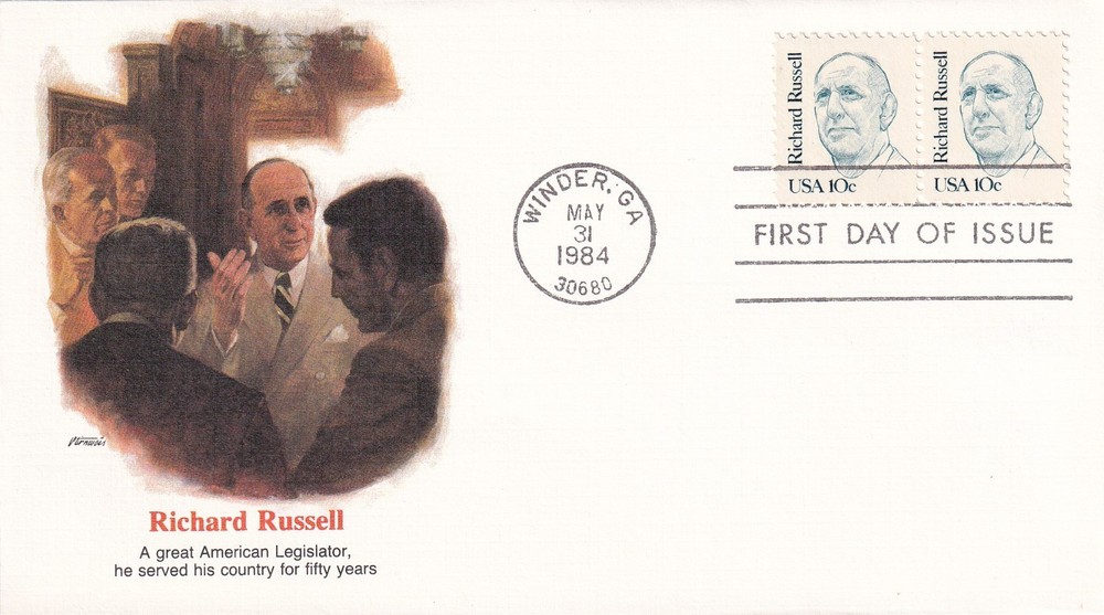 STAMP SCOTT 1853 "Richard Russell" 10 CENT 1984 FDC - A