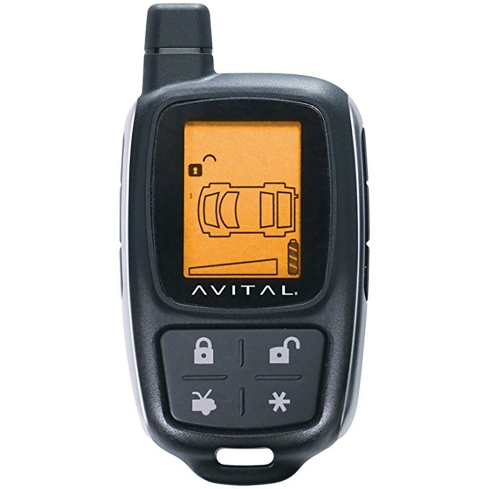 Avital 7345L 2-Way LCD Remote Replacement - 4 Button