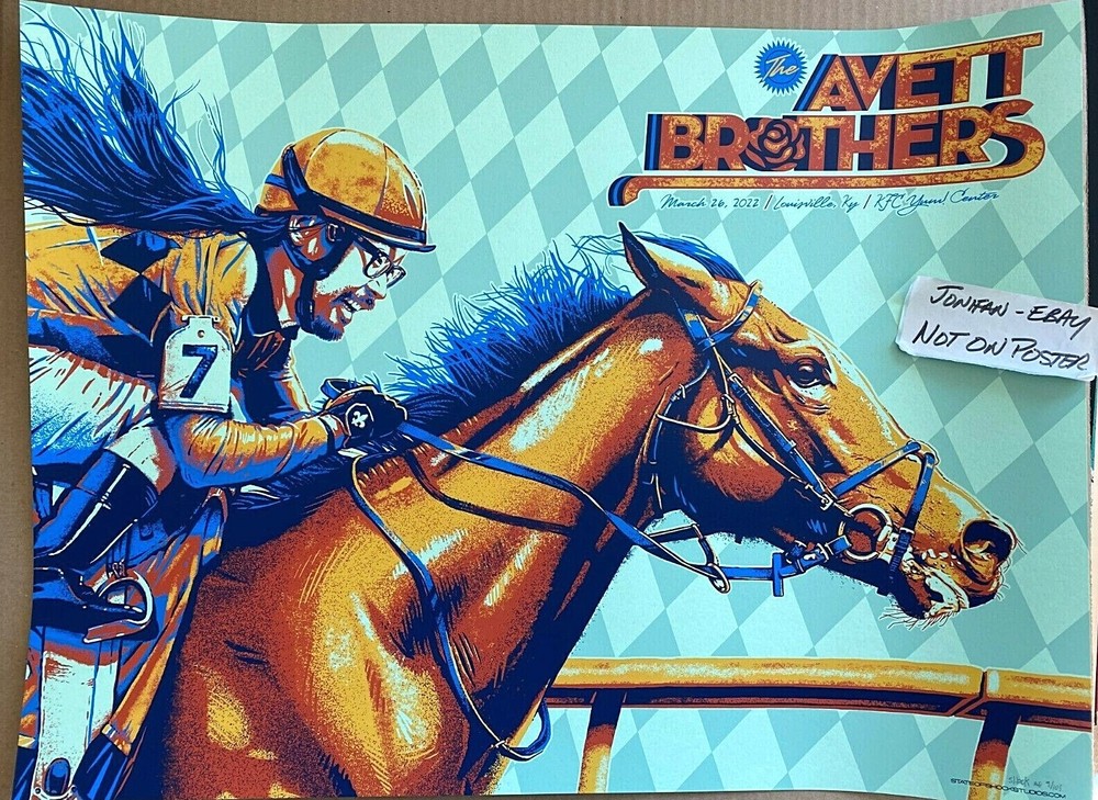 The Avett Brothers KFC Yum Louisville KY 2022 SHOW EDITION Poster AP S/N #9/105