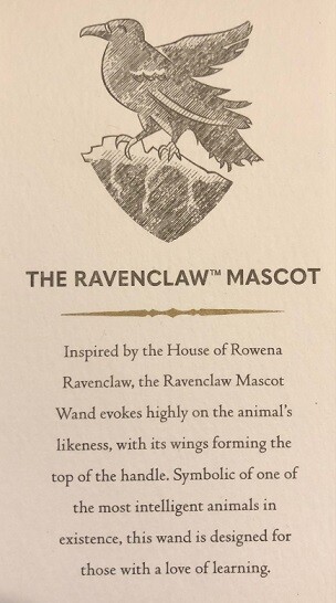 Ravenclaw Mascot Wand 14.5", Harry Potter, Design Collection, Wizarding World HP
