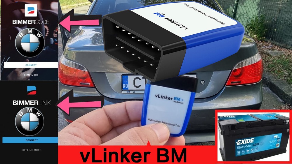 Vgate vLinker BM Bluetooth3.0 OBD2 Scanner BIMMERCODE BMW Code Reader Android