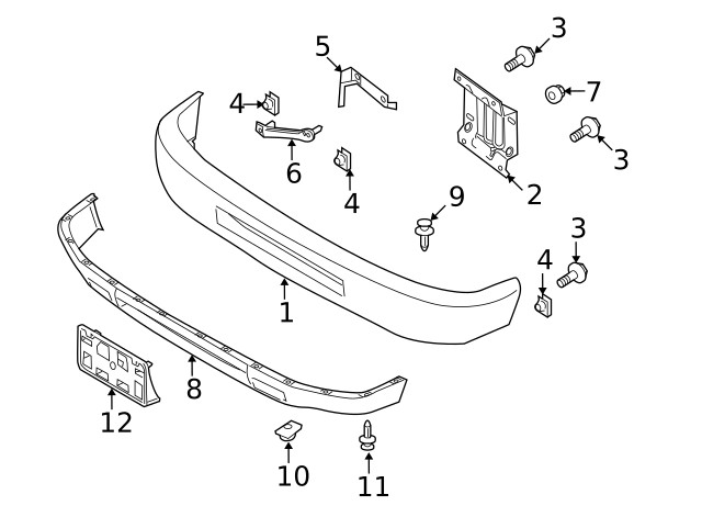 Genuine Ford Valance Panel LC2Z-17626-AA