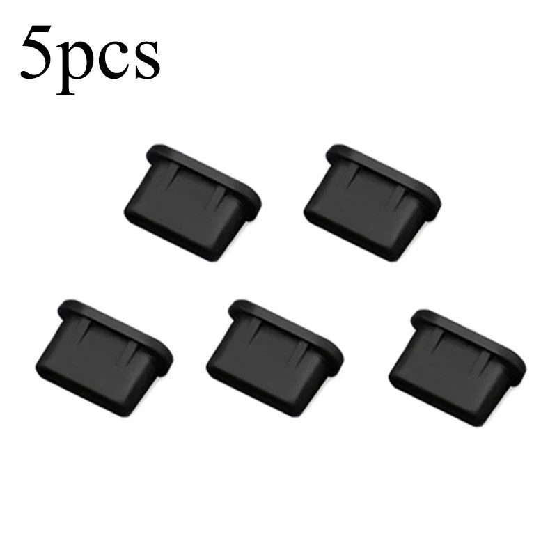 Dust Plug Type-C USB Charging Port Protector Silicone Cover For Smart 5pcs
