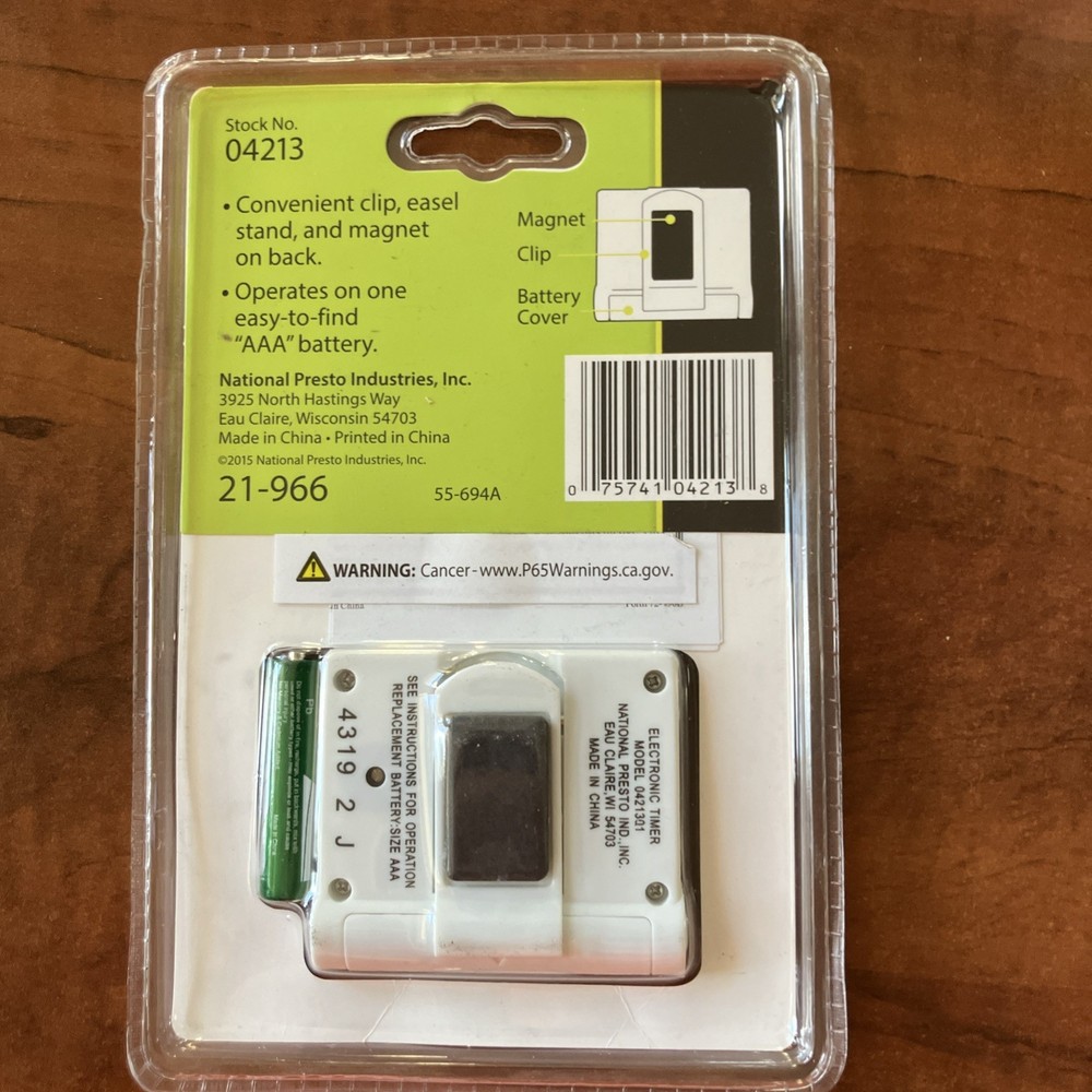 Presto 04213 Electronic Digital Timer