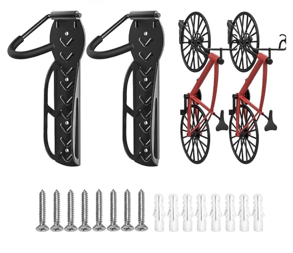 2 Pack Bicycles Rack for Garage Wall Mount