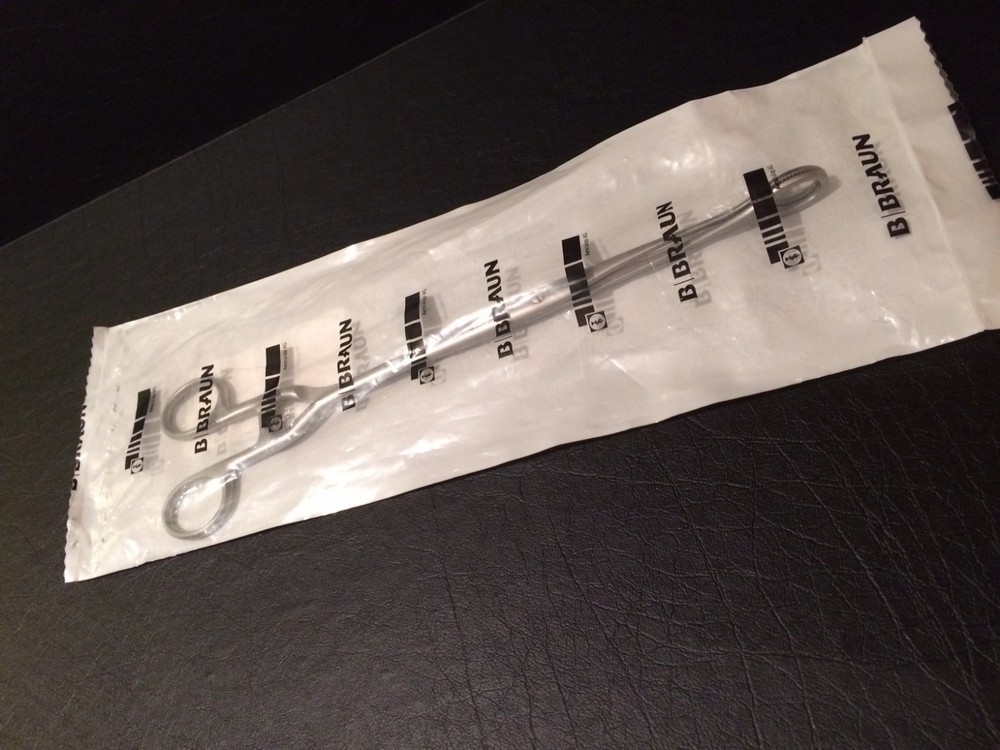 BRAUN EO315 TISSUE-GRASPING-FORCEPS. 280MM / 11"