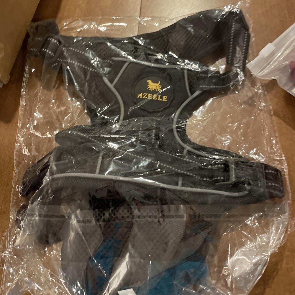 azeele medium dog harness new black