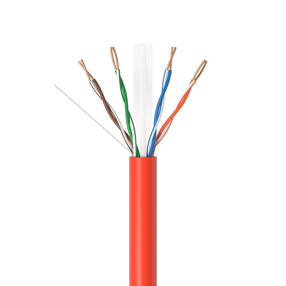 Bulk CAT6 ETL Rated Cable 1000ft 500ft Riser CMR Solid Bare Copper RJ45 Ethernet