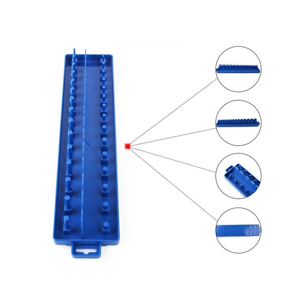 Socket Storage Organizer For Garage Workshop Metric Socket Tray Rack Holder