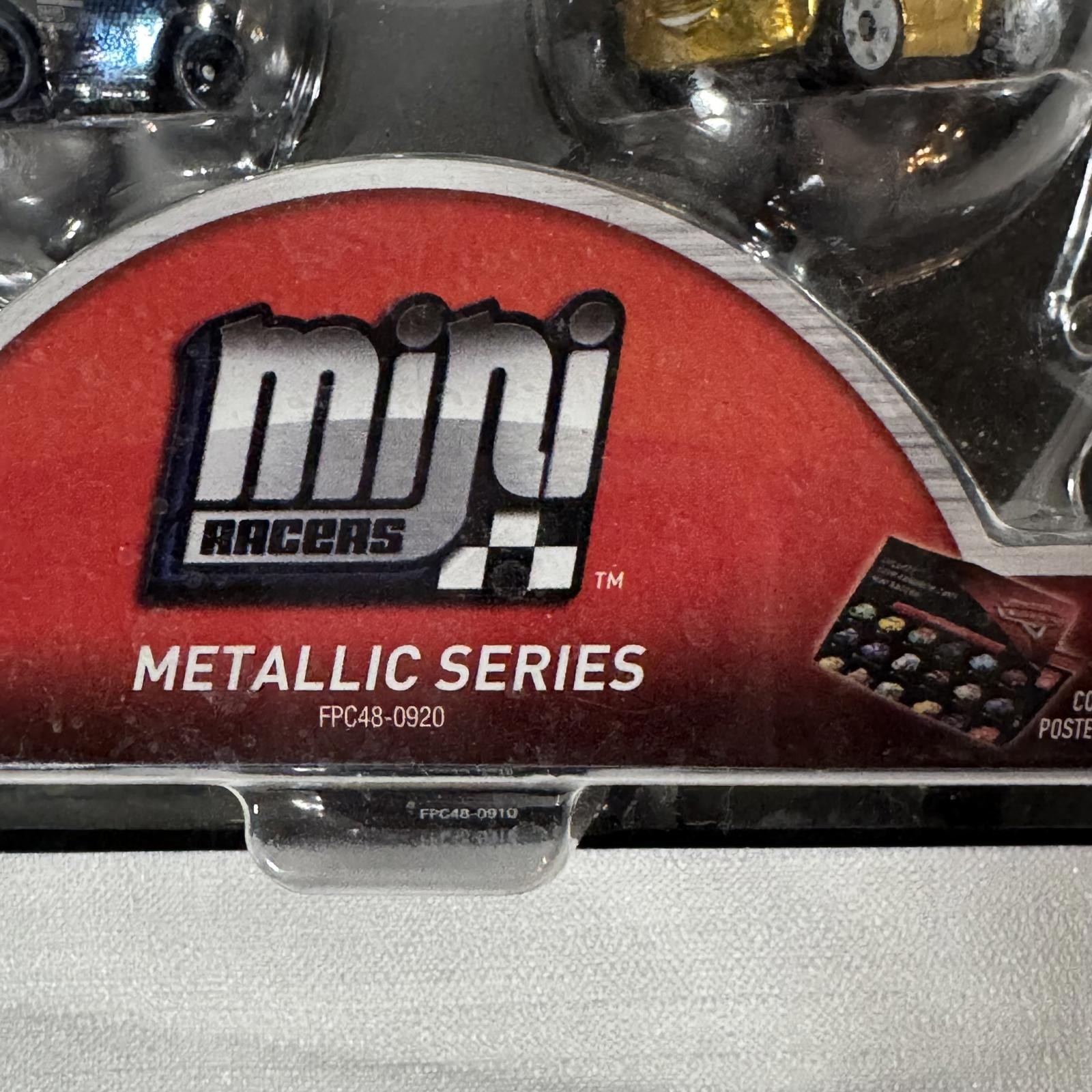 Disney Pixar Cars Mini Racers Metallic Series 3 Pack McQueen Diecast Mattel