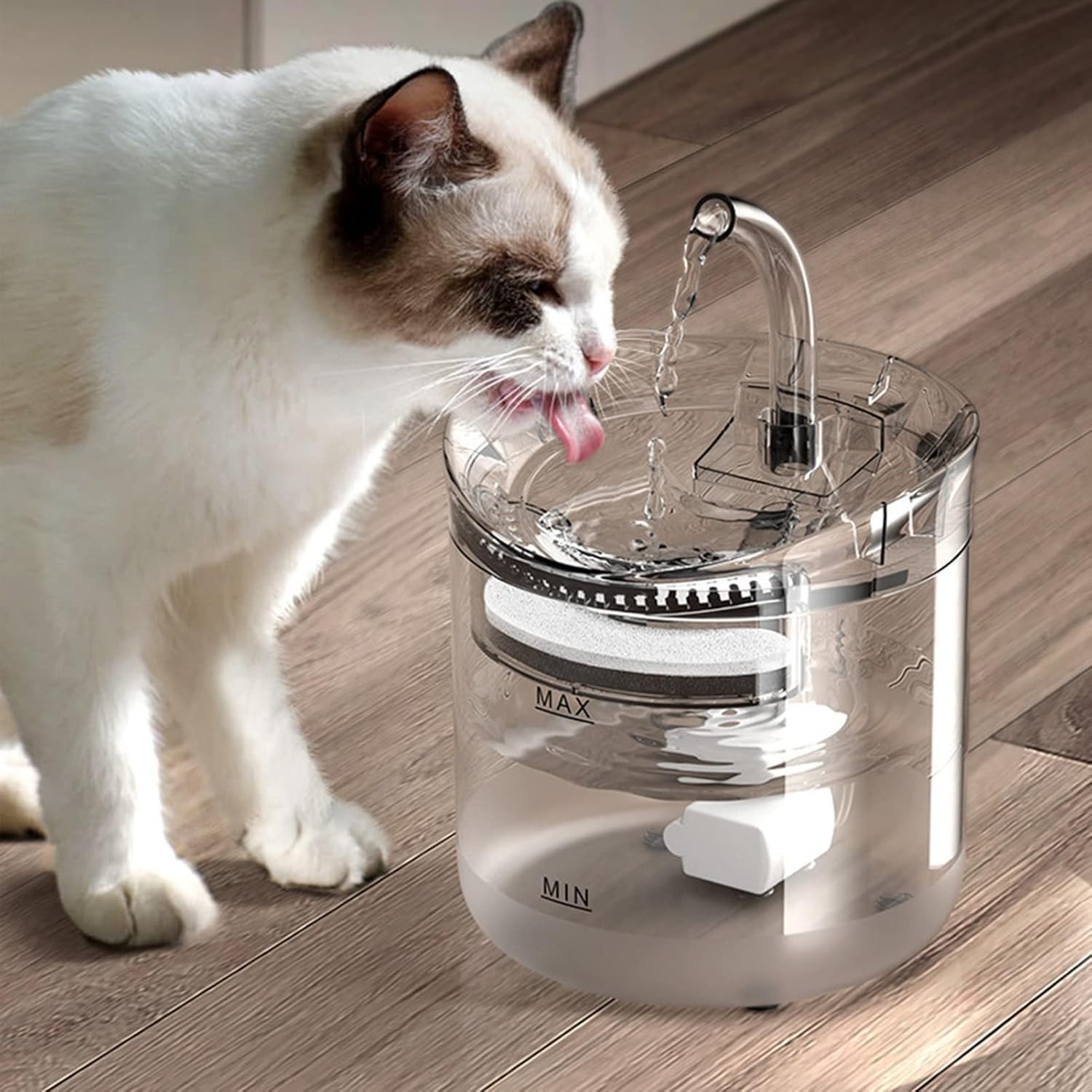Cat Water Fountain Stainless Steel 61oz/1.8L Automatic Pet Dog Water Fountain
