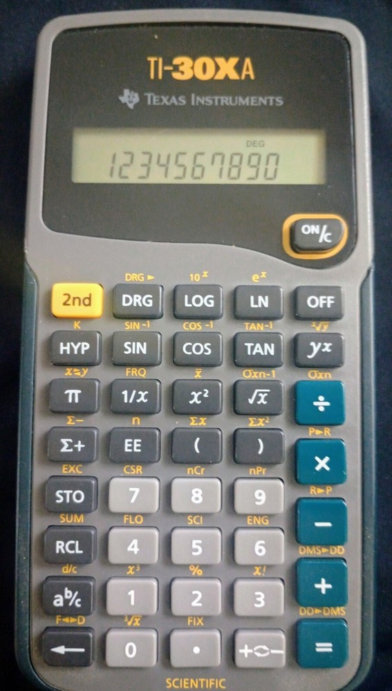 Texas Instruments TI-30Xa Scientific Calculator - Tested & Great Condition!!!