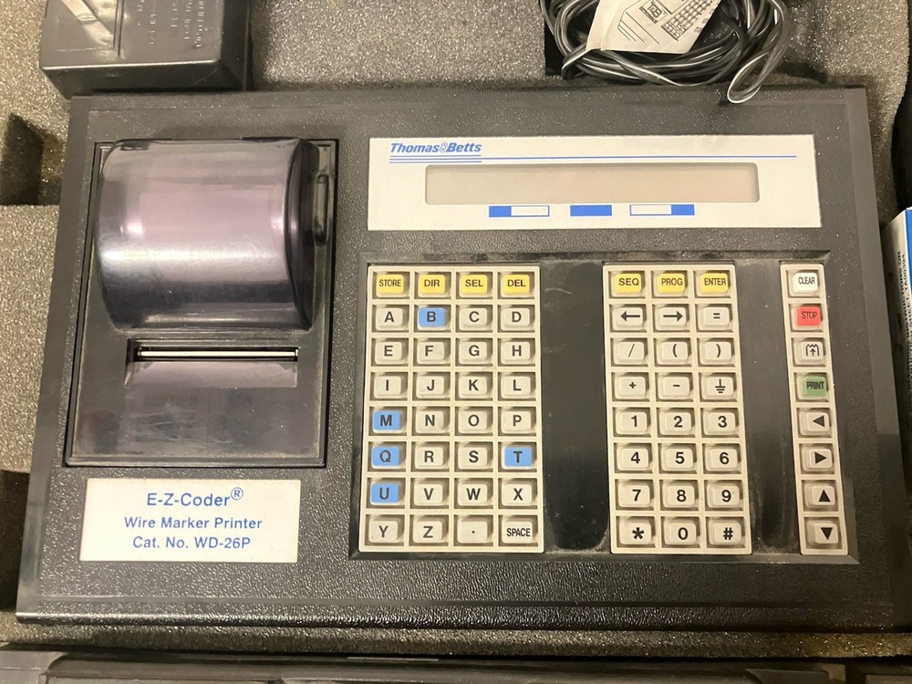 Thomas & Betts WD-20P E-z-coder Wire Marker Printer 120v-ac