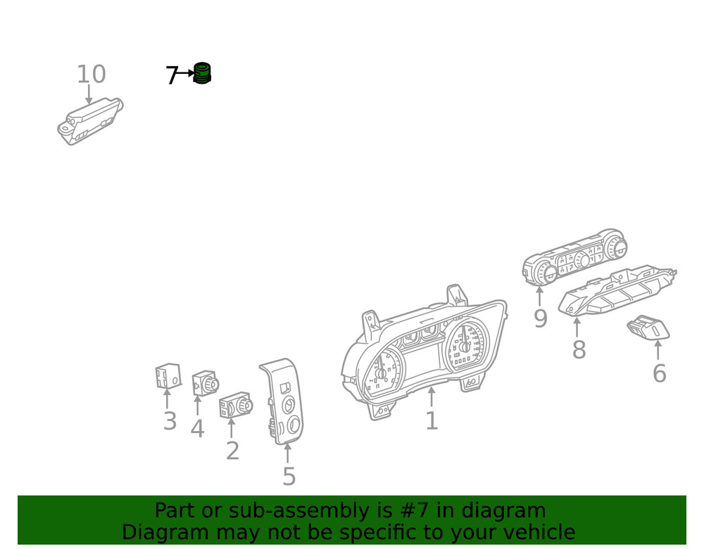 Genuine GM Automatic Headlamp Control Ambient Light Sensor 13525291