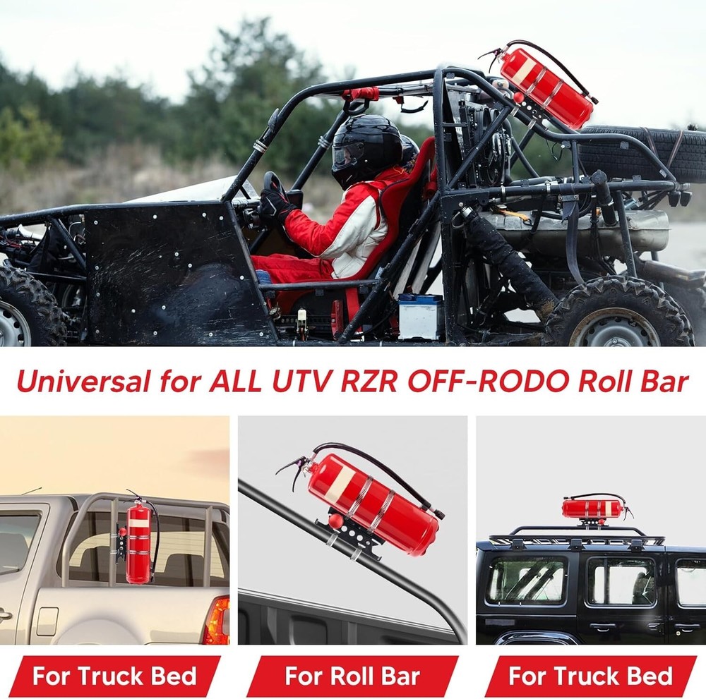 Quick Release Fire Extinguisher Mount Car Bracket Adjustable Holder For Jeep