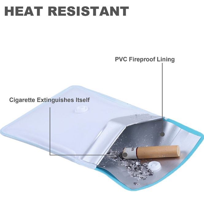 Ashtray Portable Small Pouch 20 Count 1 case Compact Assorted PVC Odor free