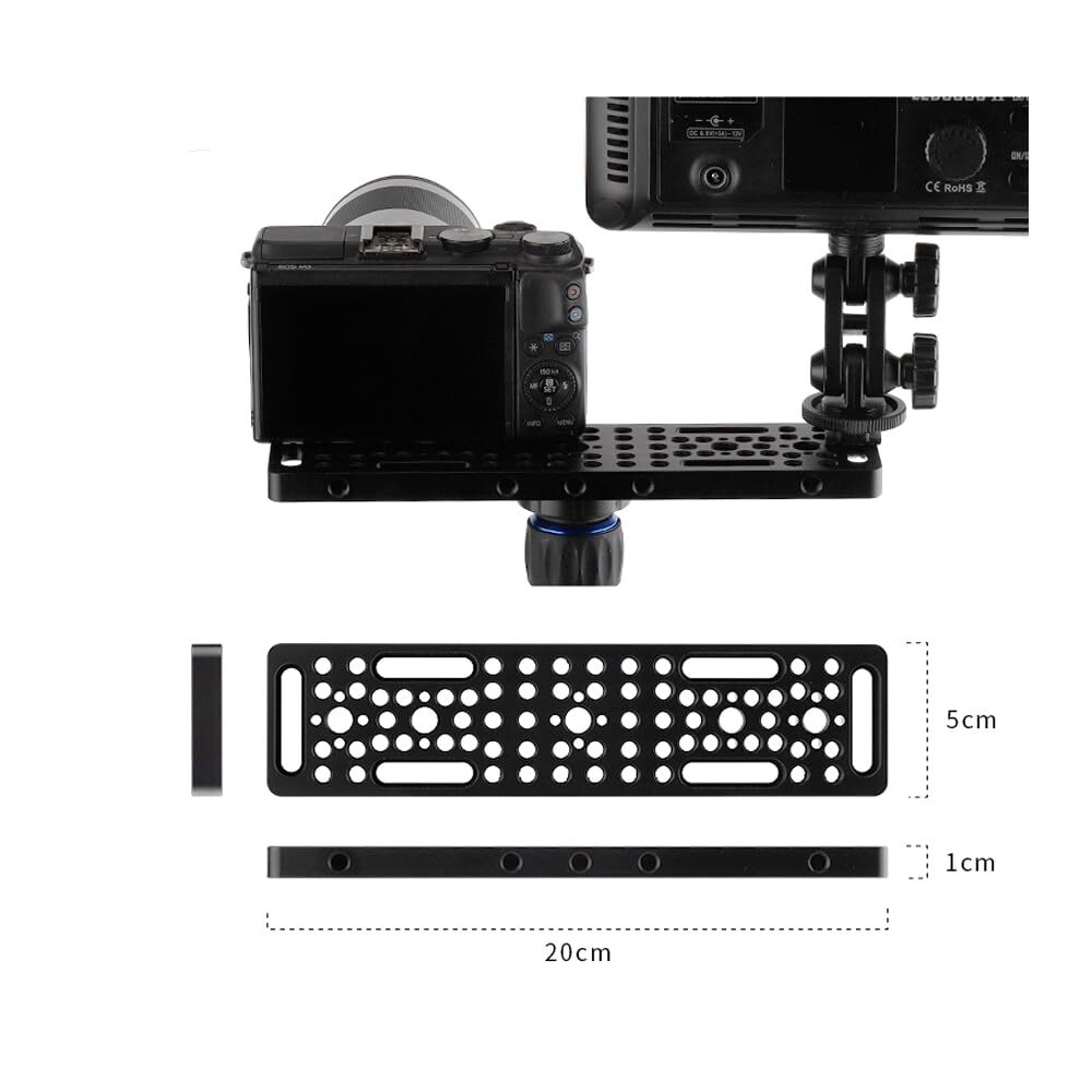 Multifunctional Cheese Plate with 1/4 3/8 ThreadsSwitching Plate Camera Easy ...