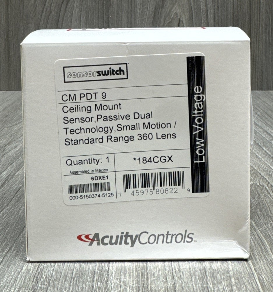 Acuity Occupancy Sensor Switch CM-PDT-9 Motion Detector Automatic Light System