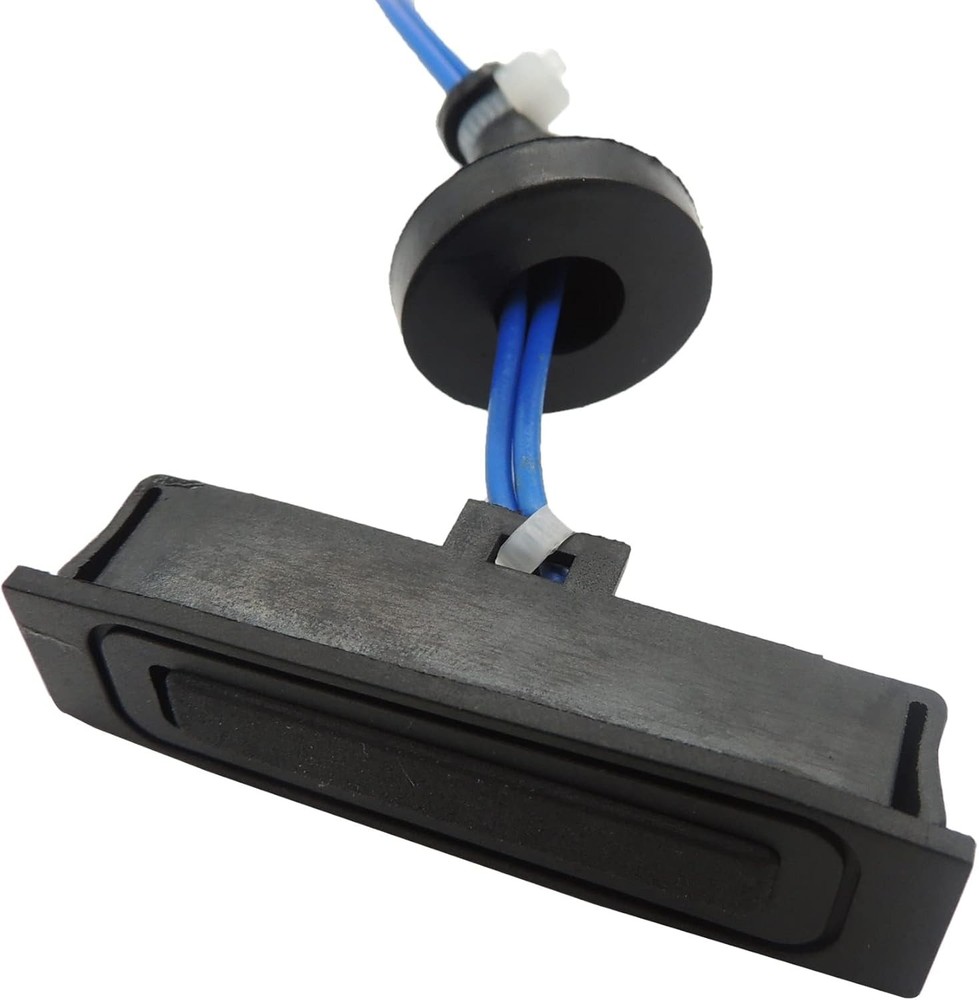 Tailgate Hatch Release Trunk/Deck Lid Switch, Push Button, Black, Manual Operati