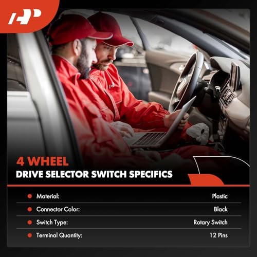 4x4 4WD Switch Transfer Case Selector Switch Fit for 2007 Chevy Silverado