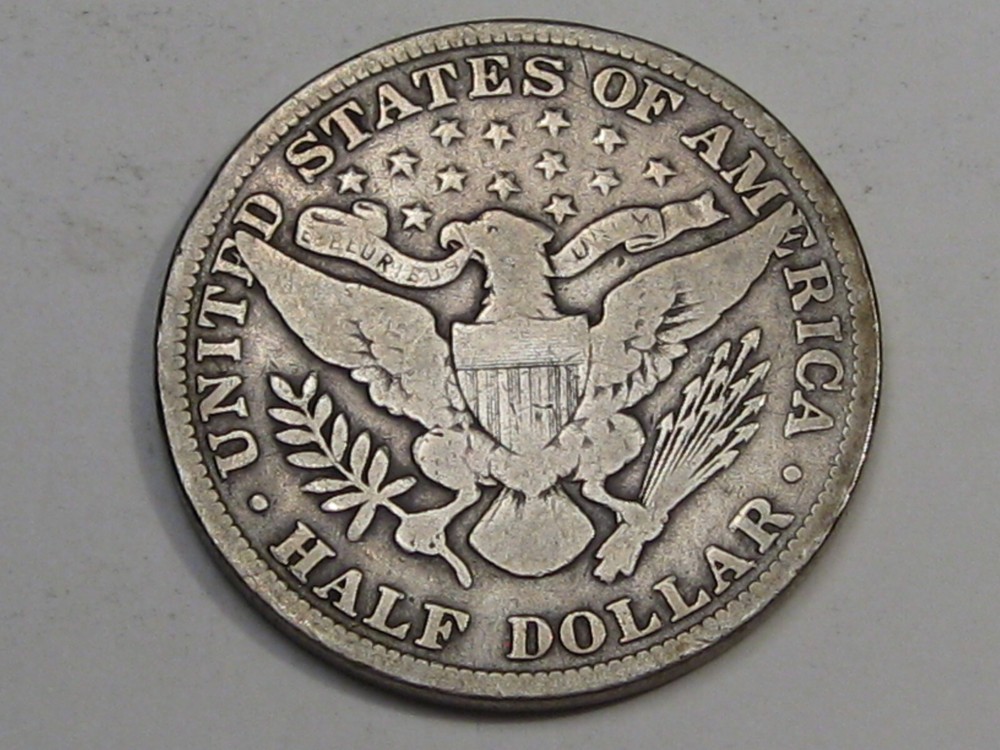 FINE 1897 Barber Half Dollar. #38