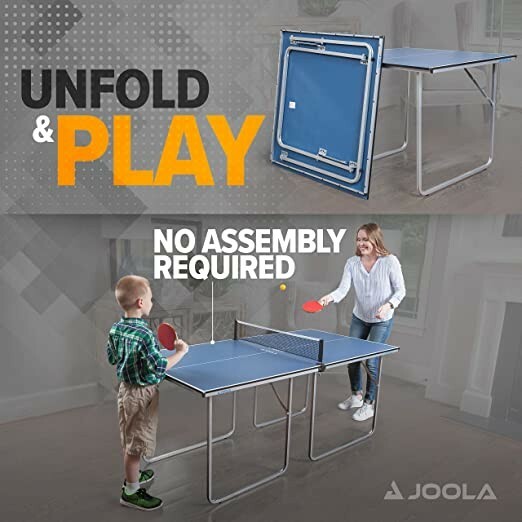 JOOLA 19110 Midsize Table-Tennis Table - Blue