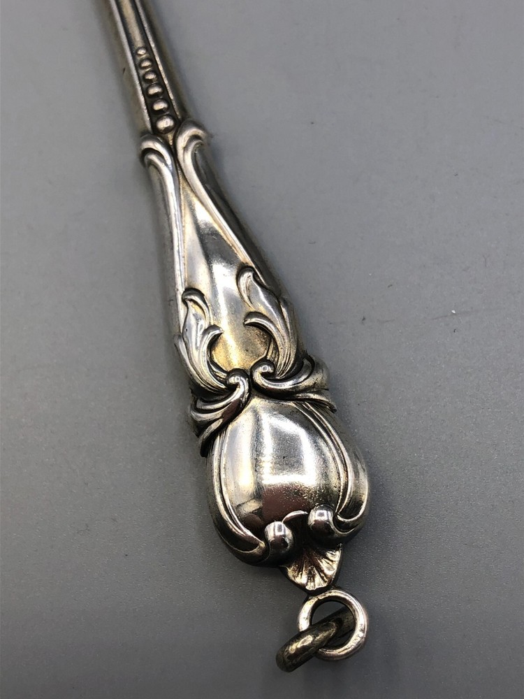 Antique Lorgnette Opera folding Spectacles 7.75", Silver plated handle