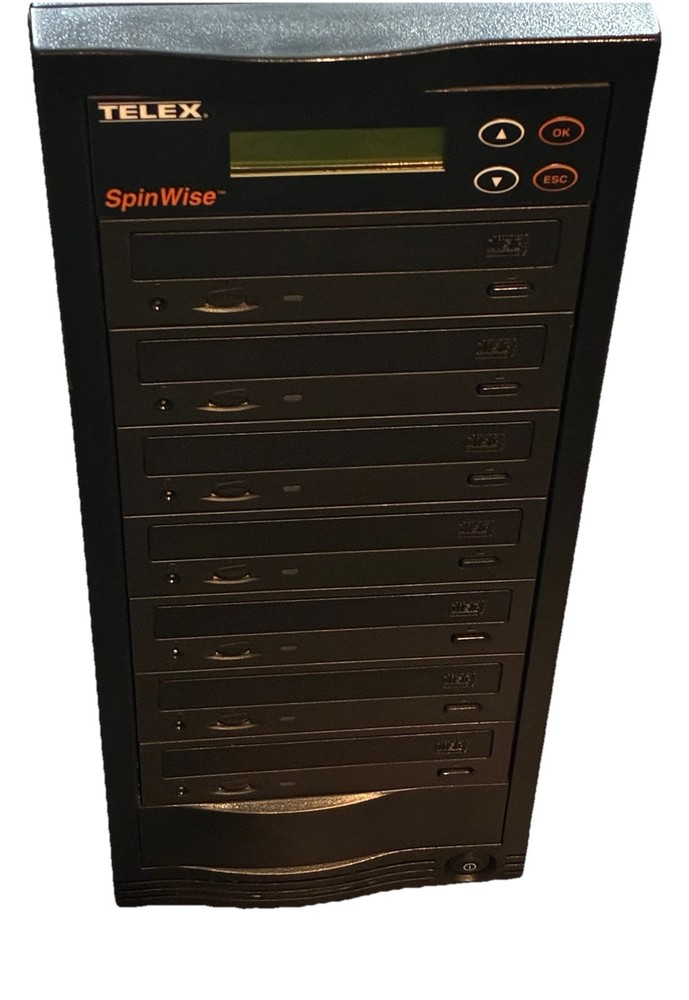 Telex SpinWise 7 Drive Bays CD duplicator 7-52H