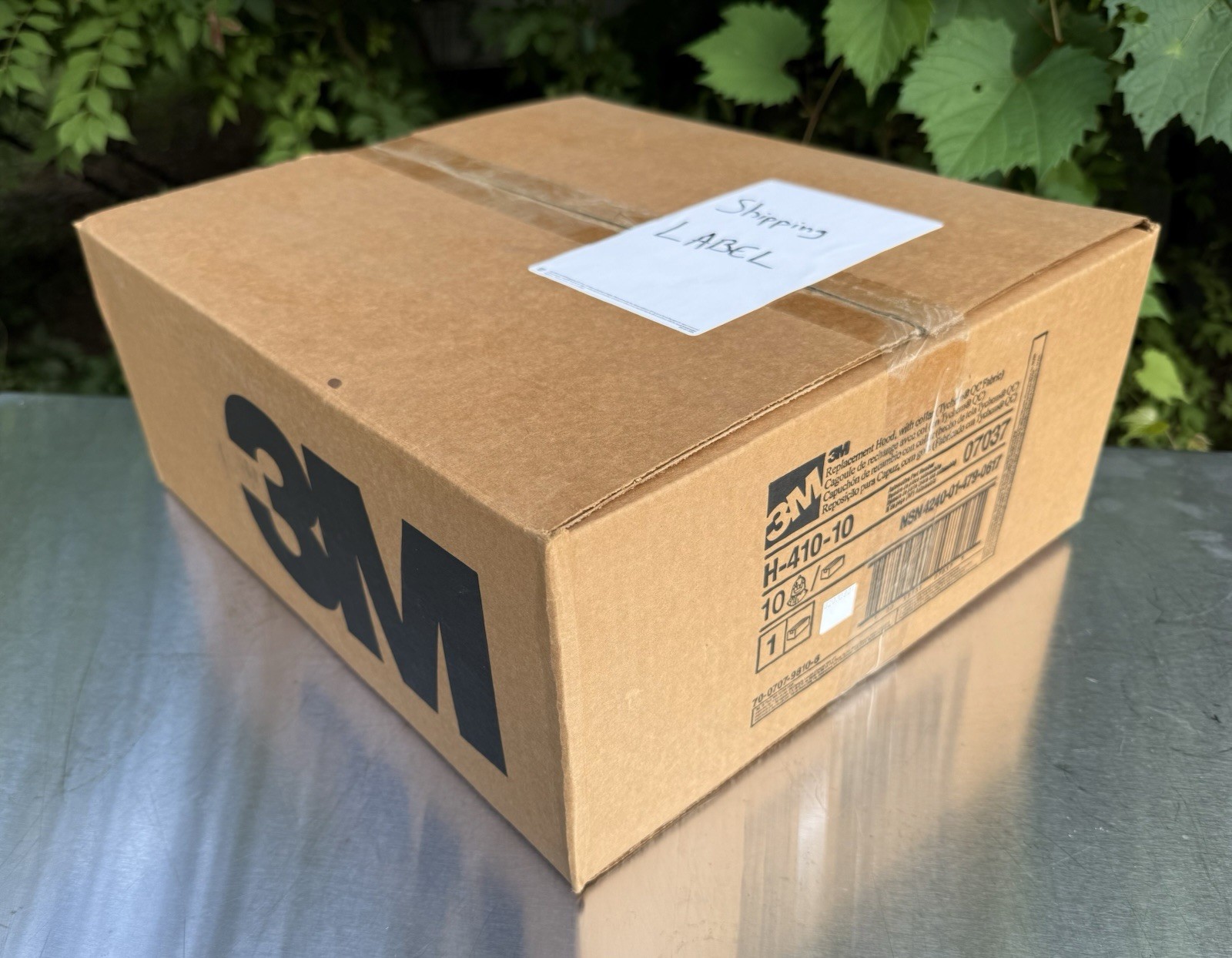 Box of 10 - 3M Hood H-410-10 / 07037(AAD) with Collar QC for PAPR , H-410 New