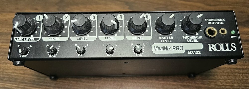 Rolls MX122 MiniMix Pro Mic/Source Mixer