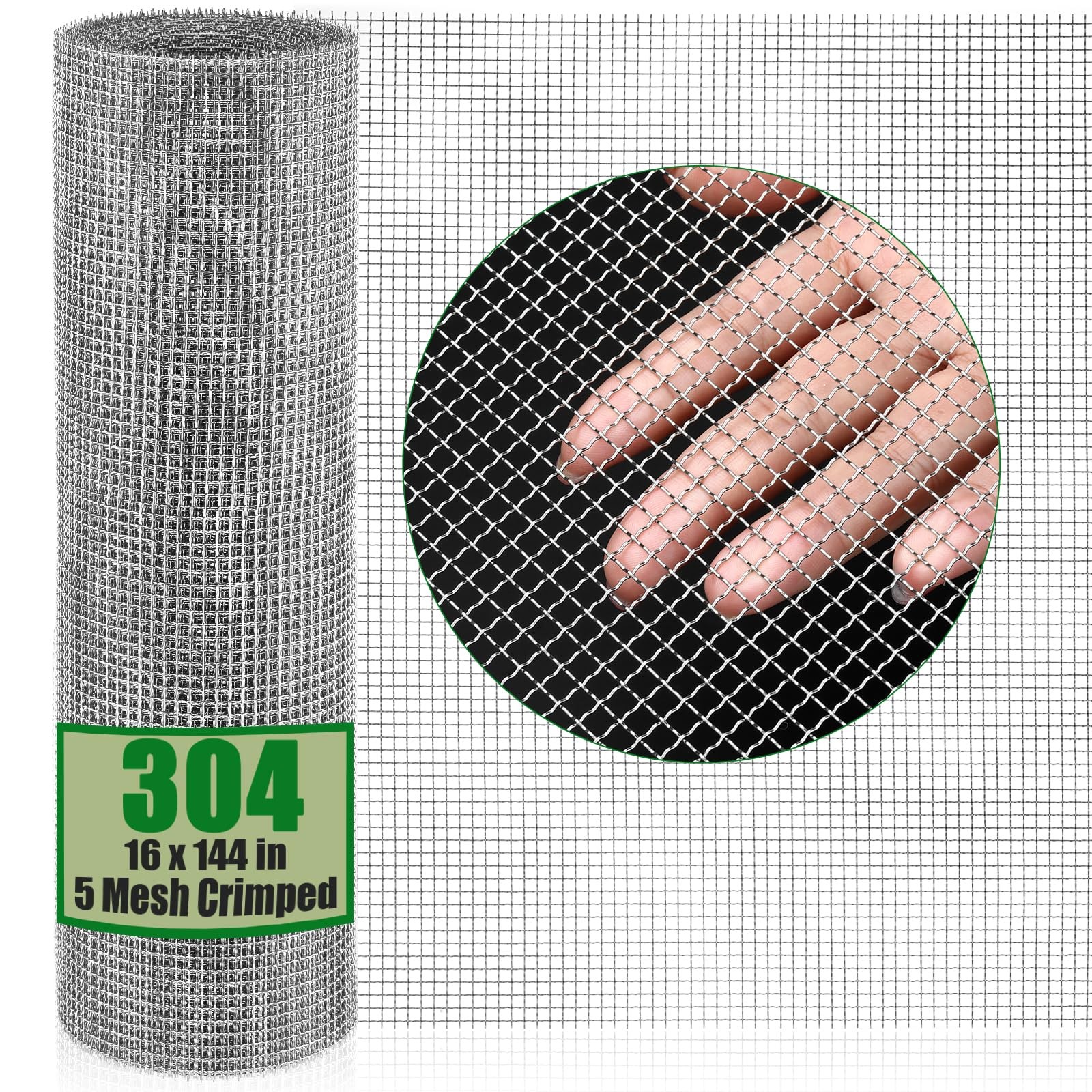 Stainless Steel Woven Wire Mesh (filter grading sheet) Metal Silk to Heavy Gauze