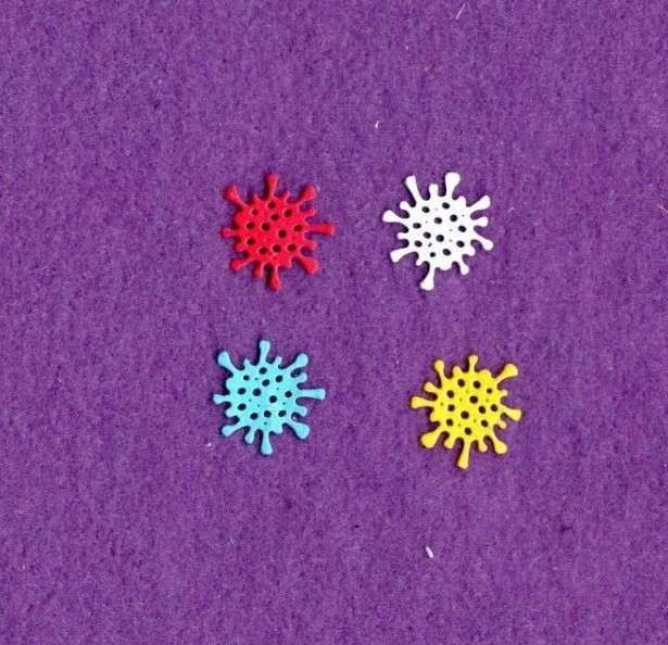 GERM # 2  die cuts scrapbook cards