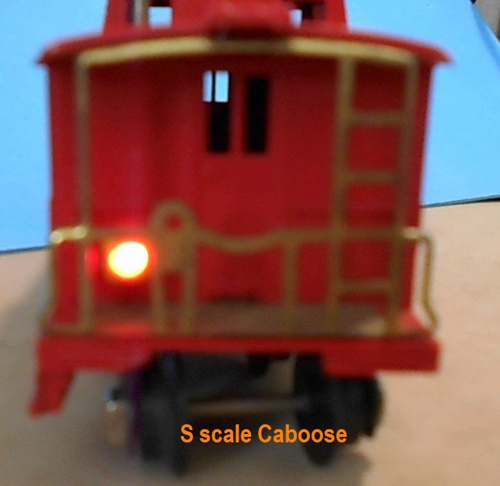 End Of Train Device for O & S Scale with Flashing Red LED Kit